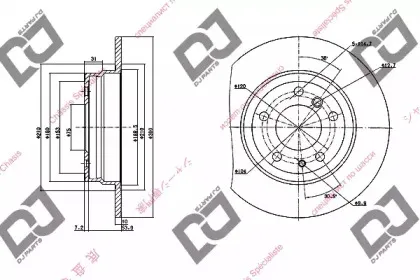 Тормозной диск DJ PARTS купить